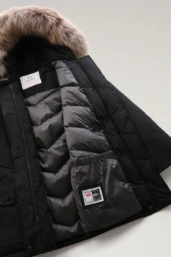 Woolrich Arctic Parka In Ramar Cloth Con Quattro Tasche E Pelliccia Removibile - Donna - Nero -Offerta Economica Vestiario CFWWOU0540FRUT0001 BLK 9