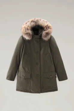 Woolrich Arctic Parka In Ramar Cloth Con Quattro Tasche E Pelliccia Removibile - Donna - Verde -Offerta Economica Vestiario CFWWOU0540FRUT0001 DAG 4
