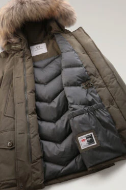 Woolrich Arctic Parka In Ramar Cloth Con Quattro Tasche E Pelliccia Removibile - Donna - Verde -Offerta Economica Vestiario CFWWOU0540FRUT0001 DAG 9