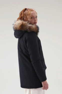 Woolrich Arctic Parka In Ramar Cloth Con Quattro Tasche E Pelliccia Removibile - Donna - Blu -Offerta Economica Vestiario CFWWOU0540FRUT0001 DKN 2