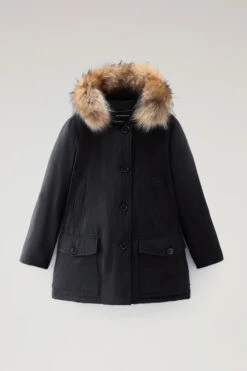 Woolrich Arctic Parka In Ramar Cloth Con Quattro Tasche E Pelliccia Removibile - Donna - Blu -Offerta Economica Vestiario CFWWOU0540FRUT0001 DKN 4