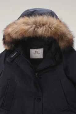 Woolrich Arctic Parka In Ramar Cloth Con Quattro Tasche E Pelliccia Removibile - Donna - Blu -Offerta Economica Vestiario CFWWOU0540FRUT0001 DKN 5