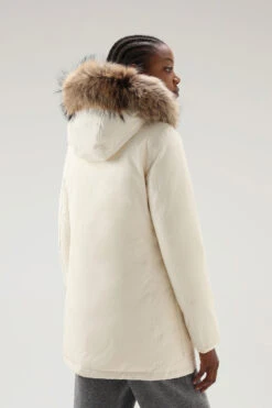 Woolrich Arctic Parka In Ramar Cloth Con Quattro Tasche E Pelliccia Removibile - Donna - Bianco -Offerta Economica Vestiario CFWWOU0540FRUT0001 MKC 2