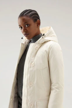 Woolrich Arctic Parka In Ramar Cloth Con Quattro Tasche E Pelliccia Removibile - Donna - Bianco -Offerta Economica Vestiario CFWWOU0540FRUT0001 MKC 3