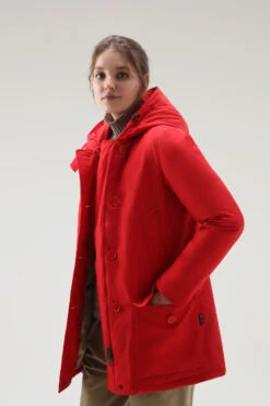 Woolrich Arctic Parka In Ramar Cloth Con Quattro Tasche E Pelliccia Removibile - Donna - Rosso -Offerta Economica Vestiario CFWWOU0540FRUT0001 MSC 3