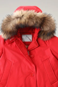 Woolrich Arctic Parka In Ramar Cloth Con Quattro Tasche E Pelliccia Removibile - Donna - Rosso -Offerta Economica Vestiario CFWWOU0540FRUT0001 MSC 5