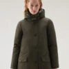 Woolrich Arctic Parka In Ramar Cloth Con Quattro Tasche - Donna - Verde