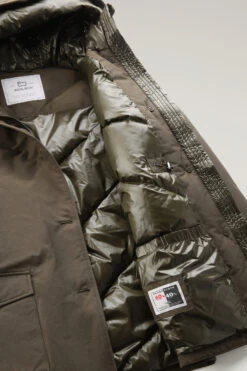 Woolrich Arctic Parka In Ramar Cloth Con Quattro Tasche - Donna - Verde -Offerta Economica Vestiario CFWWOU0547FRUT0001 DAG 9