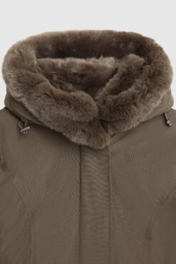 Woolrich Beaker Parka In Ramar Cloth Con Pelliccia Sintetica - Donna - Verde -Offerta Economica Vestiario CFWWOU0550FRUT0001 DAG 7