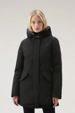 Woolrich Arctic Parka In Ramar Cloth - Donna - Nero