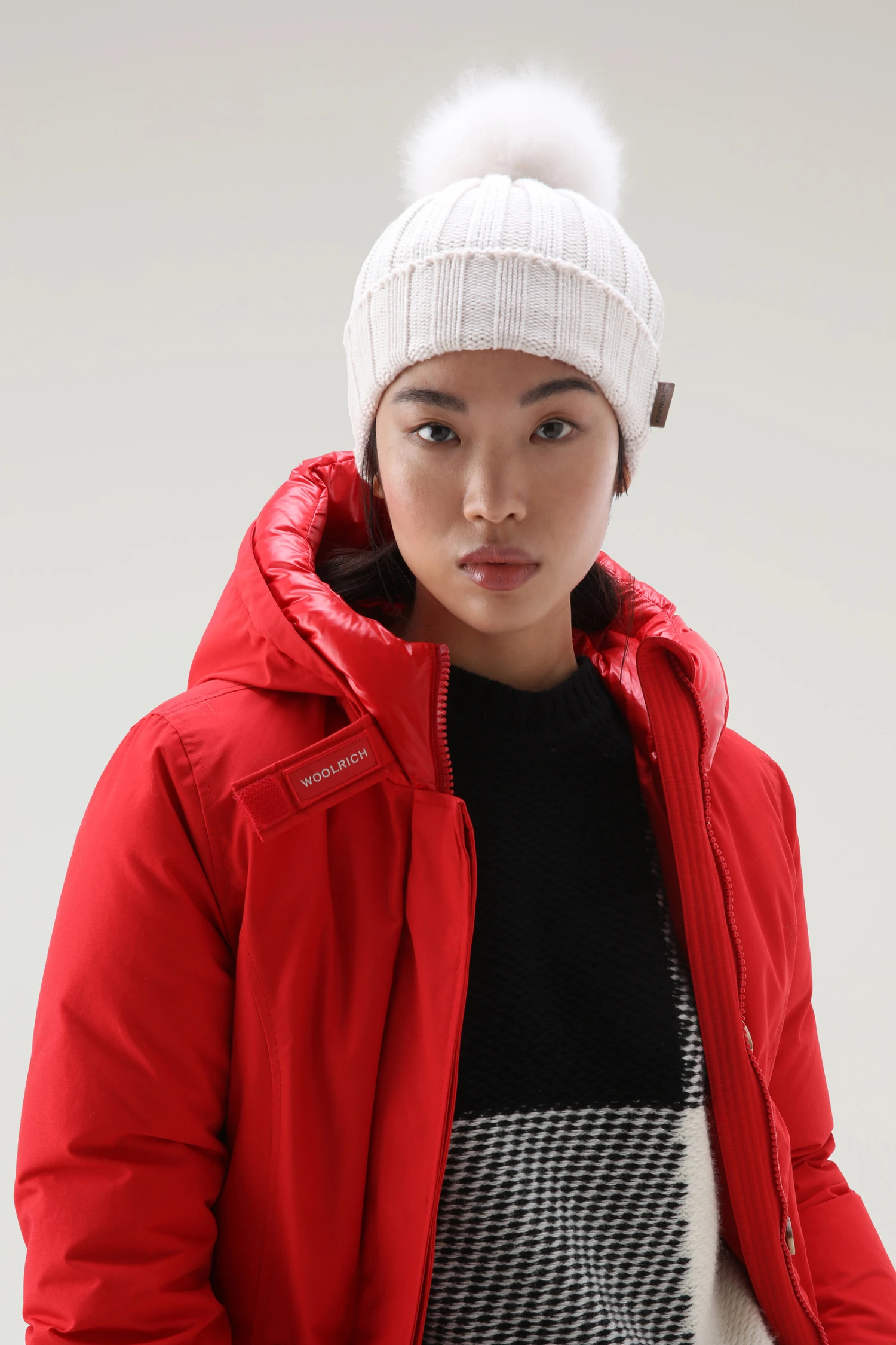 Woolrich Arctic Parka In Ramar Cloth - Donna - Rosso 6 Woolrich Arctic Parka In Ramar Cloth - Donna - Rosso - immagine 4