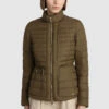 Woolrich Giacca Hibiscus Imbottita Con Coulisse In Vita - Donna - Verde