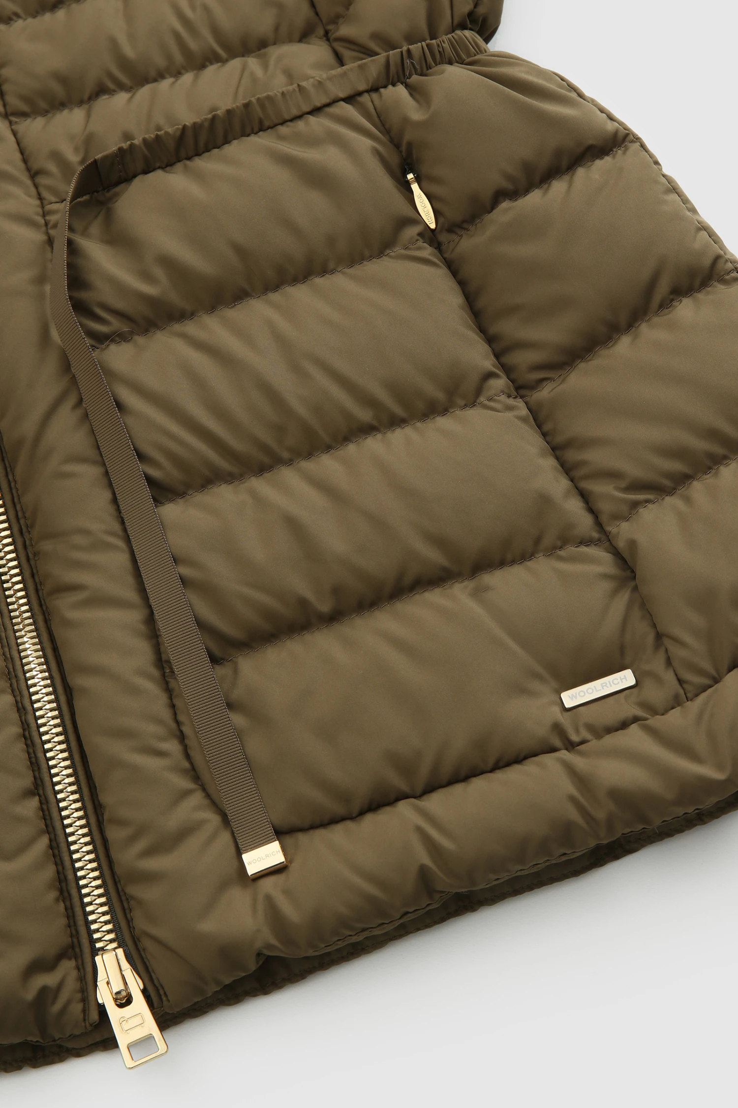 Woolrich Giacca Hibiscus Imbottita Con Coulisse In Vita - Donna - Verde 8 Woolrich Giacca Hibiscus Imbottita Con Coulisse In Vita - Donna - Verde - immagine 6