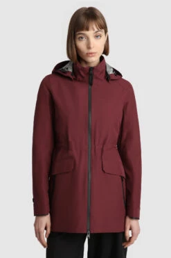 Woolrich Parka Leggero Clay Impermeabile In GORE-TEX - Donna - Lilla