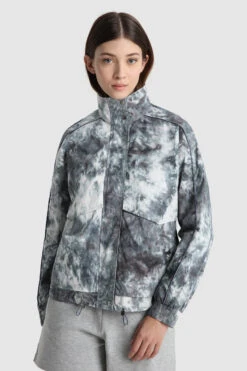 Woolrich Giacca Hazle Leggera Con Stampa Ocean - Donna - Blu