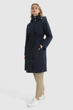 Woolrich Parka Briar Leggero Con Cappuccio Removibile - Donna - Blu