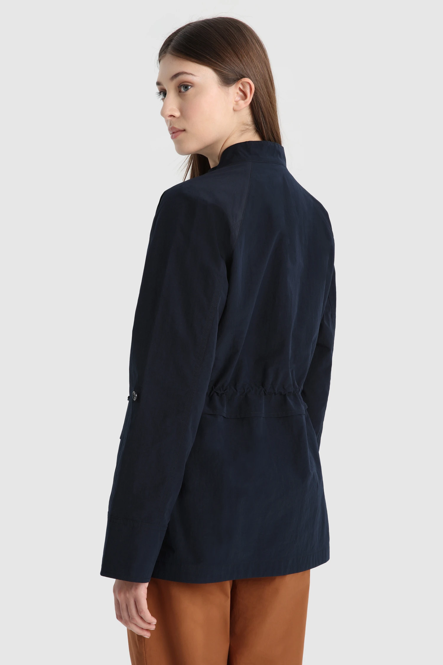 Woolrich Giacca Briar Field Ultraleggera Con Coulisse In Vita - Donna - Blu 5 Woolrich Giacca Briar Field Ultraleggera Con Coulisse In Vita - Donna - Blu - immagine 3