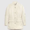 Woolrich Giacca Briar Field Ultraleggera Con Coulisse In Vita - Donna - Bianco