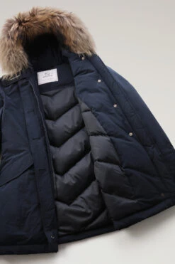 Woolrich Arctic Parka In Urban Touch Con Pelliccia Removibile - Donna - Blu -Offerta Economica Vestiario CFWWOU0652FRUT3128 3989 9