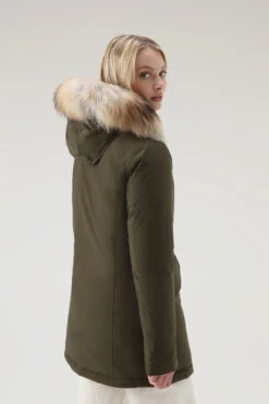 Woolrich Arctic Parka In Urban Touch Con Pelliccia Removibile - Donna - Verde -Offerta Economica Vestiario CFWWOU0652FRUT3128 614 2