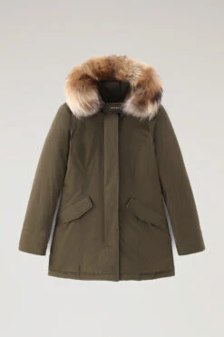 Woolrich Arctic Parka In Urban Touch Con Pelliccia Removibile - Donna - Verde -Offerta Economica Vestiario CFWWOU0652FRUT3128 614 4