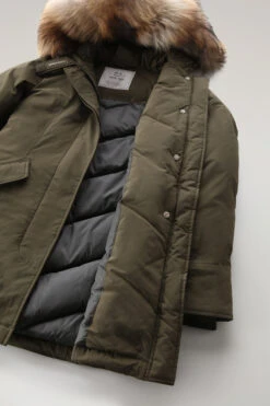 Woolrich Arctic Parka In Urban Touch Con Pelliccia Removibile - Donna - Verde -Offerta Economica Vestiario CFWWOU0652FRUT3128 614 9