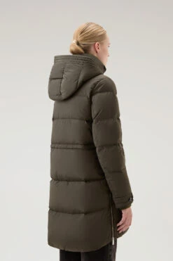 Woolrich Piumino Alsea Con Cappuccio In Nylon Elasticizzato - Donna - Verde -Offerta Economica Vestiario CFWWOU0697FRUT1148 614 2