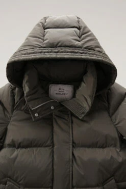 Woolrich Piumino Alsea Con Cappuccio In Nylon Elasticizzato - Donna - Verde -Offerta Economica Vestiario CFWWOU0697FRUT1148 614 5