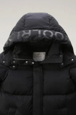 Woolrich Aurora Parka Lungo In Nylon Elasticizzato - Donna - Nero -Offerta Economica Vestiario CFWWOU0698FRUT1148 100 5