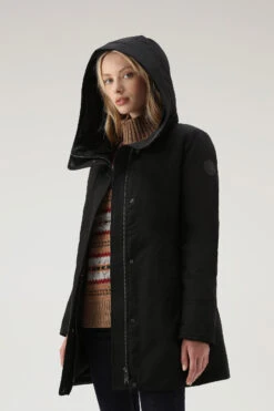 Woolrich Boulder Parka In Ramar Cloth Con Cappuccio E Collo Removibile In Pelliccia Sintetica - Donna - Nero -Offerta Economica Vestiario CFWWOU0724FRUT0001 BLK 3