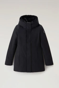 Woolrich Boulder Parka In Ramar Cloth Con Cappuccio E Collo Removibile In Pelliccia Sintetica - Donna - Nero -Offerta Economica Vestiario CFWWOU0724FRUT0001 BLK 4