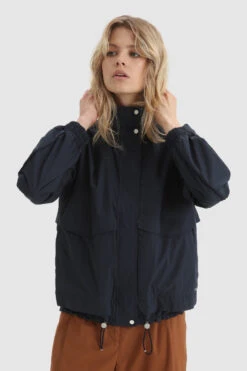 Woolrich Giacca Kendall In Misto Cotone E Nylon - Donna - Blu