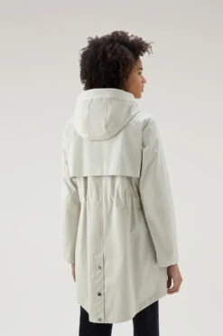 Woolrich Havice Summer Parka In Puro Cotone - Donna - Bianco -Offerta Economica Vestiario CFWWOU0765FRUT1974 1582 2