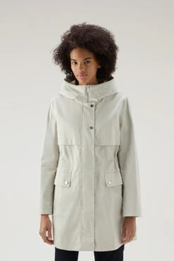 Woolrich Havice Summer Parka In Puro Cotone - Donna - Bianco