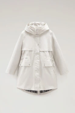 Woolrich Havice Summer Parka In Puro Cotone - Donna - Bianco -Offerta Economica Vestiario CFWWOU0765FRUT1974 1582 4