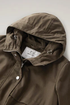 Woolrich Havice Summer Parka In Puro Cotone - Donna - Verde -Offerta Economica Vestiario CFWWOU0765FRUT1974 614 5