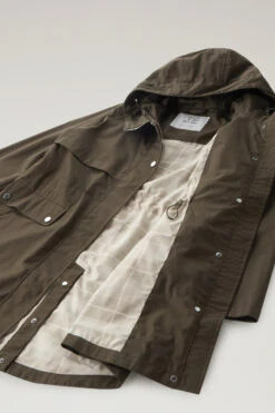 Woolrich Havice Summer Parka In Puro Cotone - Donna - Verde -Offerta Economica Vestiario CFWWOU0765FRUT1974 614 9