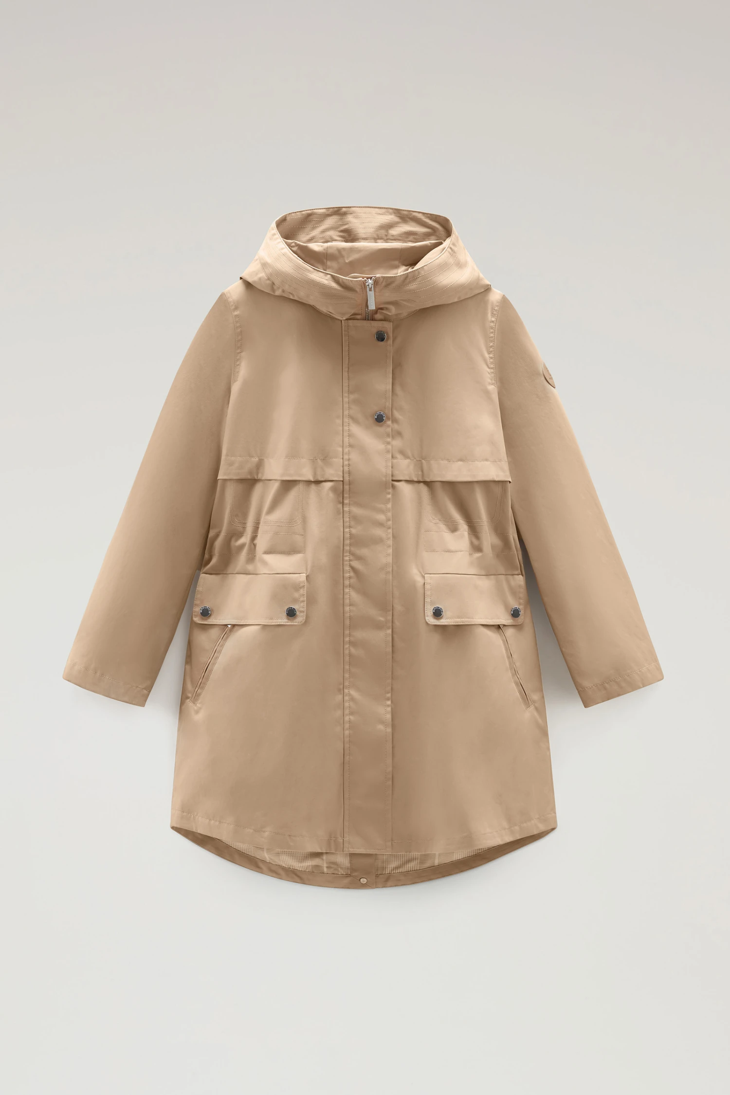 Woolrich Havice Summer Parka In Puro Cotone - Donna - Beige 7 Woolrich Havice Summer Parka In Puro Cotone - Donna - Beige - immagine 5