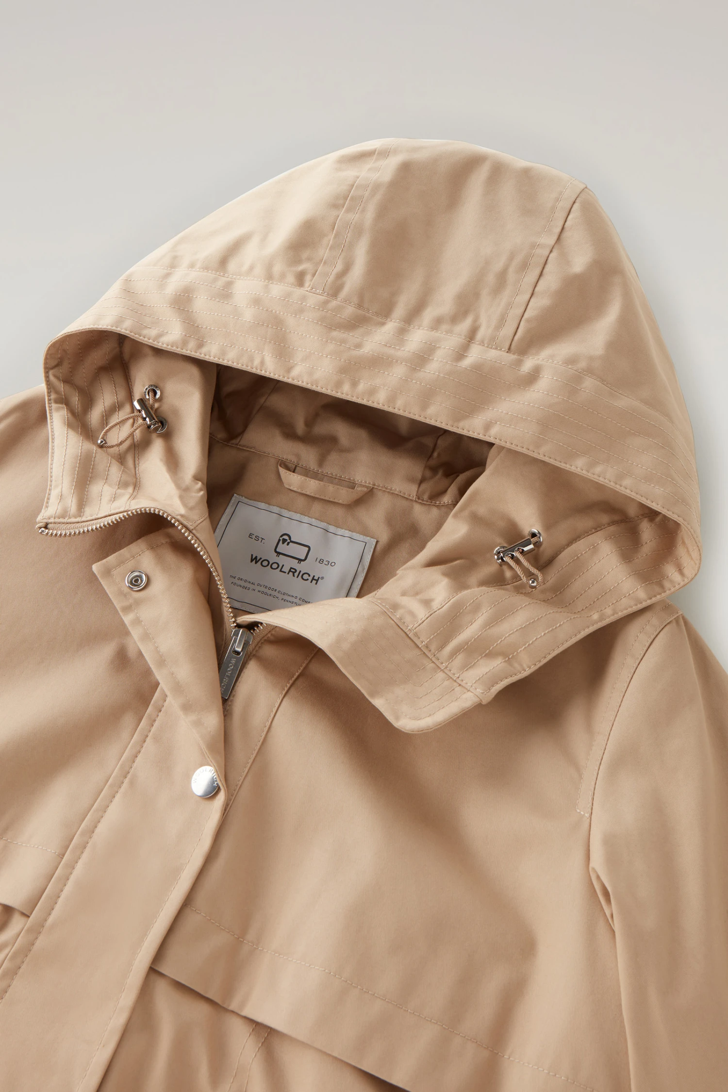 Woolrich Havice Summer Parka In Puro Cotone - Donna - Beige 8 Woolrich Havice Summer Parka In Puro Cotone - Donna - Beige - immagine 6