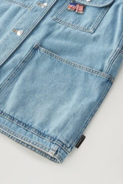 Woolrich Giacca In Denim Stone Washed Di Puro Cotone - Donna - Blu 17 Woolrich Giacca In Denim Stone Washed Di Puro Cotone - Donna - Blu -Offerta Economica Vestiario CFWWOU0768FRUT3336 326 6