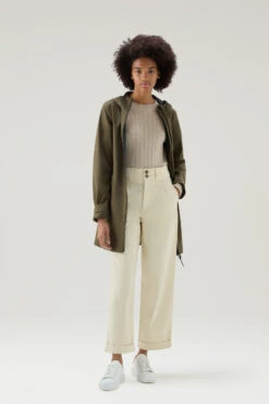 Woolrich Leavitt Summer Parka Impermeabile - Donna - Verde -Offerta Economica Vestiario CFWWOU0773FRUT3342 614 1