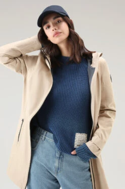 Woolrich Leavitt Summer Parka Impermeabile - Donna - Beige -Offerta Economica Vestiario CFWWOU0773FRUT3342 8925 3