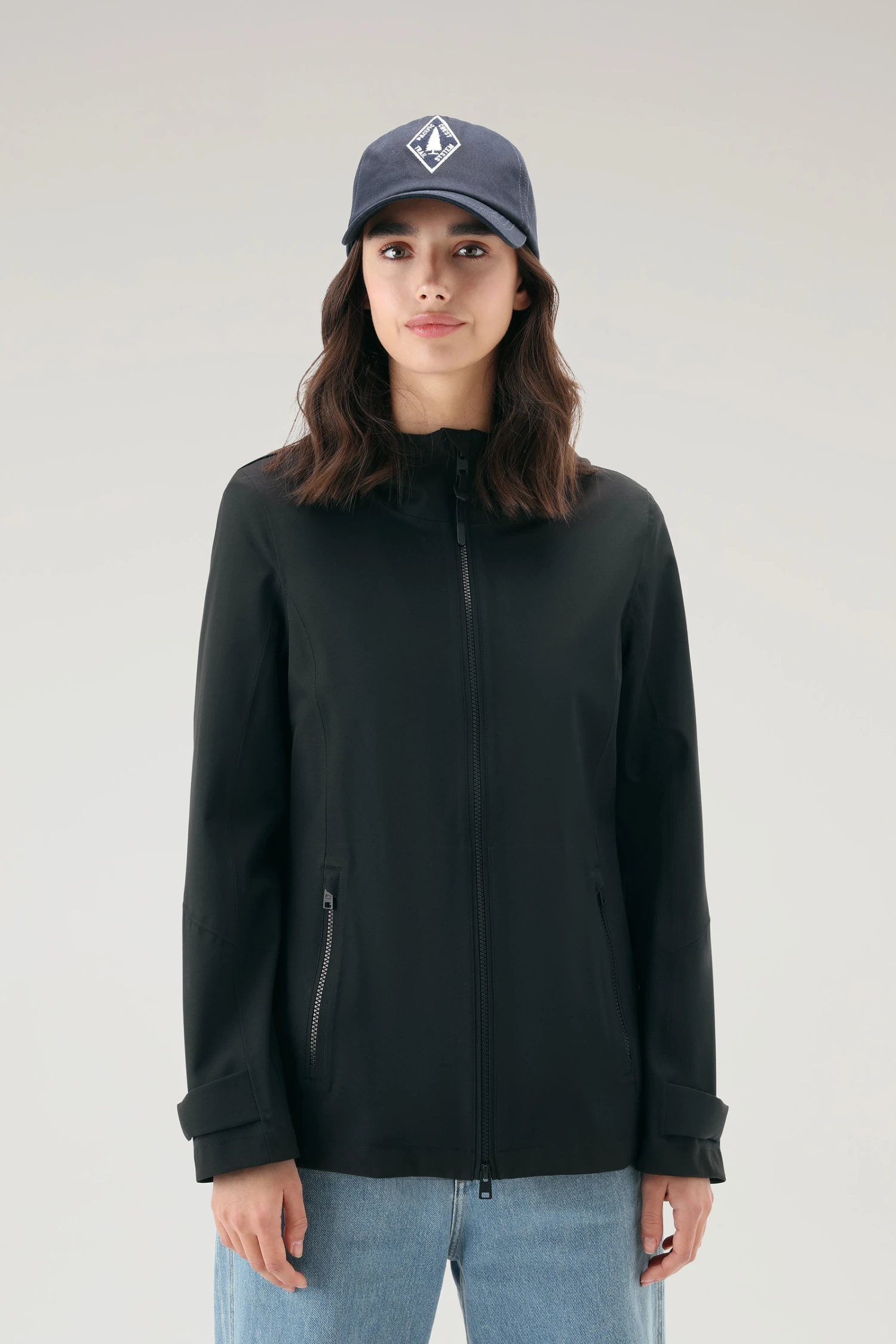 Woolrich Giacca Leavitt Impermeabile Con Cappuccio - Donna - Nero 3 Woolrich Giacca Leavitt Impermeabile Con Cappuccio - Donna - Nero