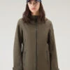 Woolrich Giacca Leavitt Impermeabile Con Cappuccio - Donna - Verde -Offerta Economica Vestiario CFWWOU0774FRUT3342 614