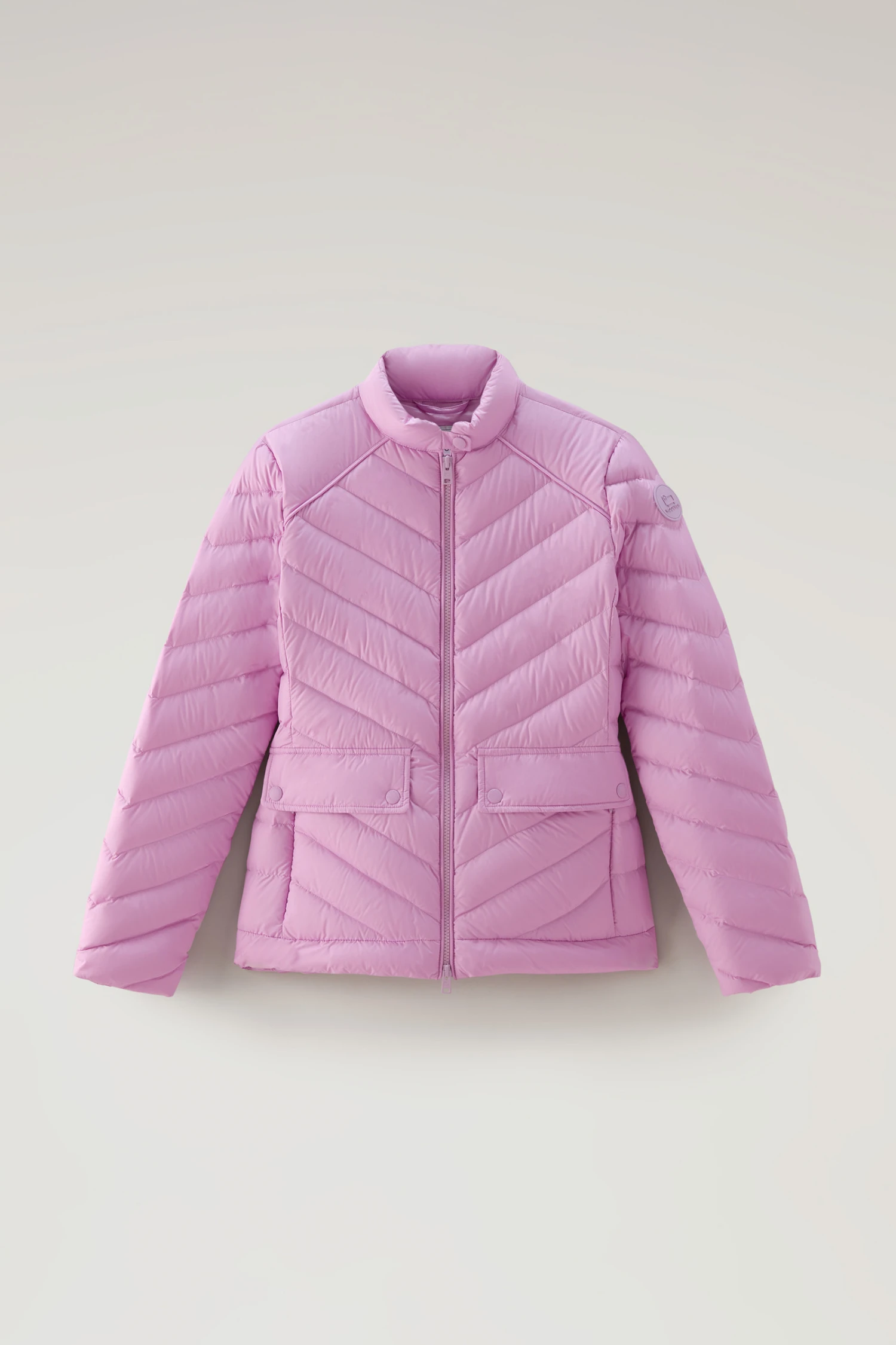 Woolrich Giacca Corta Imbottita Con Trapuntatura Chevron - Donna - Rosa 7 Woolrich Giacca Corta Imbottita Con Trapuntatura Chevron - Donna - Rosa - immagine 5