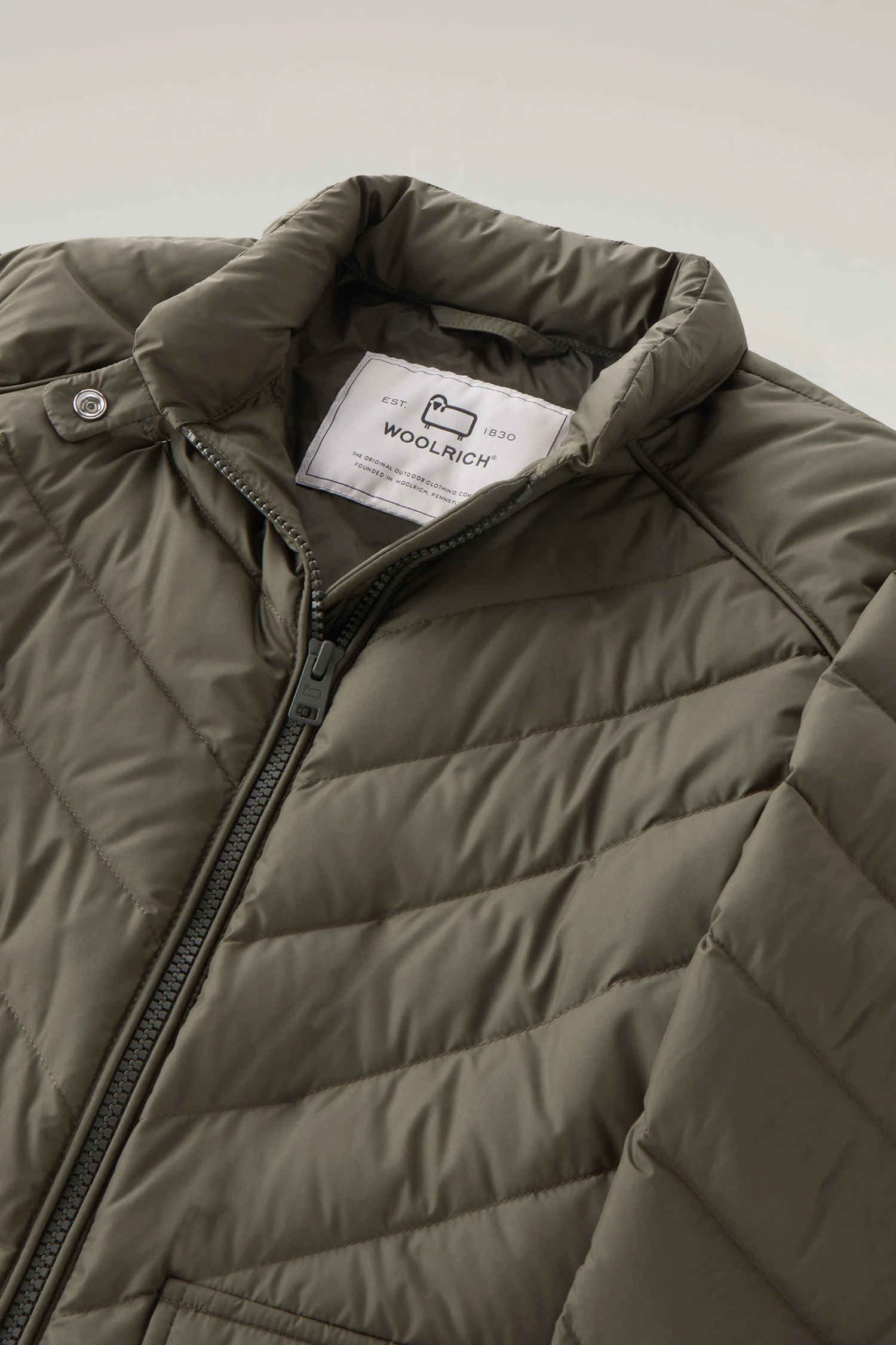 Woolrich Giacca Corta Imbottita Con Trapuntatura Chevron - Donna - Verde 8 Woolrich Giacca Corta Imbottita Con Trapuntatura Chevron - Donna - Verde - immagine 6