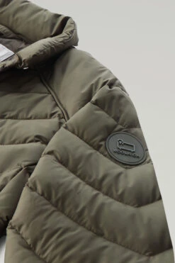 Woolrich Giacca Corta Imbottita Con Trapuntatura Chevron - Donna - Verde 18 Woolrich Giacca Corta Imbottita Con Trapuntatura Chevron - Donna - Verde -Offerta Economica Vestiario CFWWOU0776FRUT2635 614 6