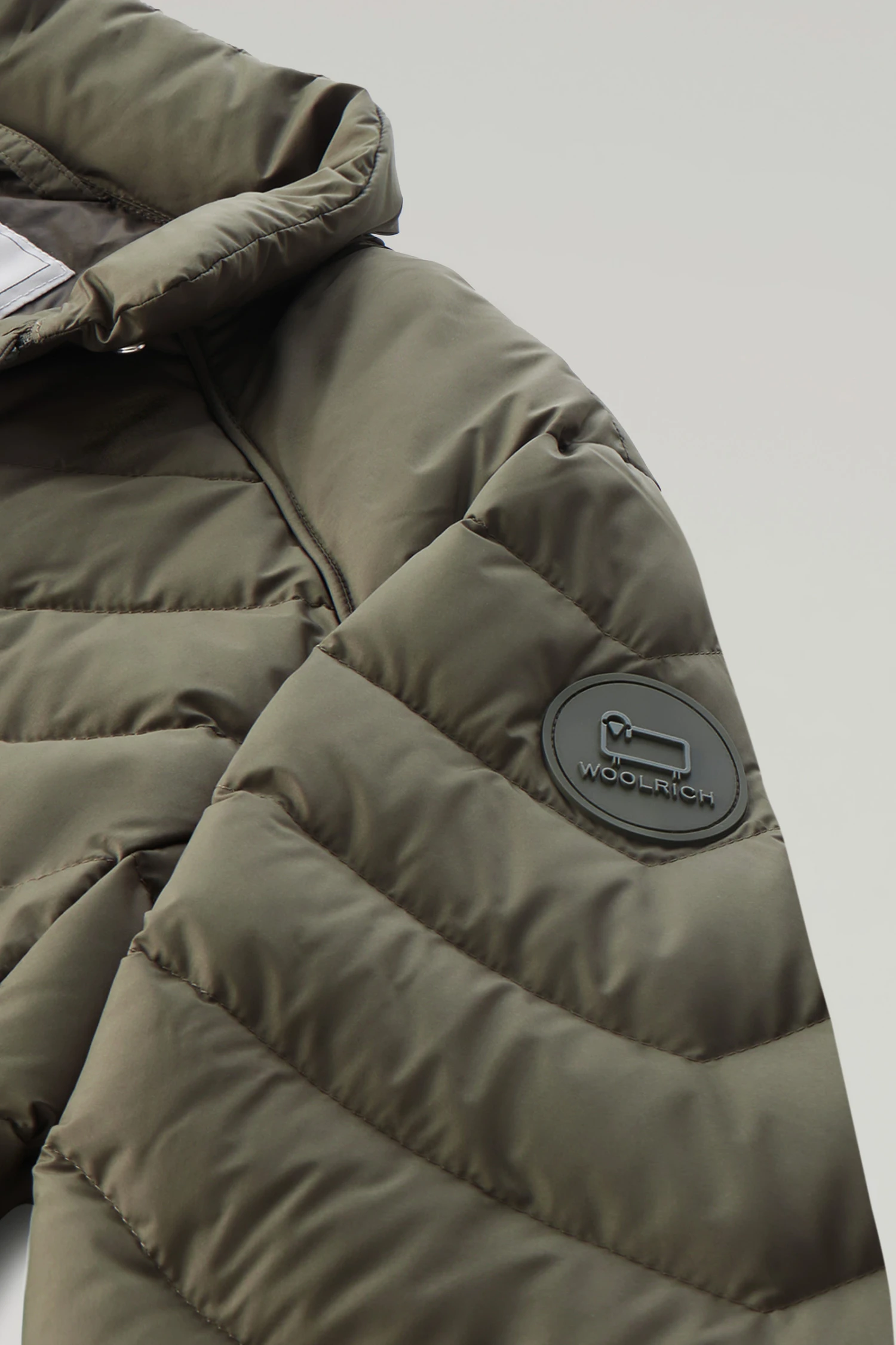 Woolrich Giacca Corta Imbottita Con Trapuntatura Chevron - Donna - Verde 9 Woolrich Giacca Corta Imbottita Con Trapuntatura Chevron - Donna - Verde - immagine 7