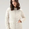 Woolrich Giacca Corta Imbottita Con Trapuntatura Chevron - Donna - Bianco -Offerta Economica Vestiario CFWWOU0776FRUT2635 8743