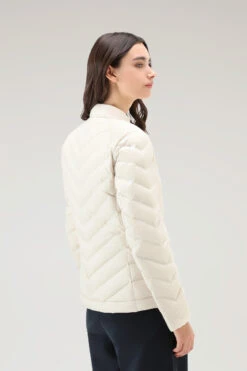 Woolrich Giacca Corta Imbottita Con Trapuntatura Chevron - Donna - Bianco -Offerta Economica Vestiario CFWWOU0776FRUT2635 8743 2